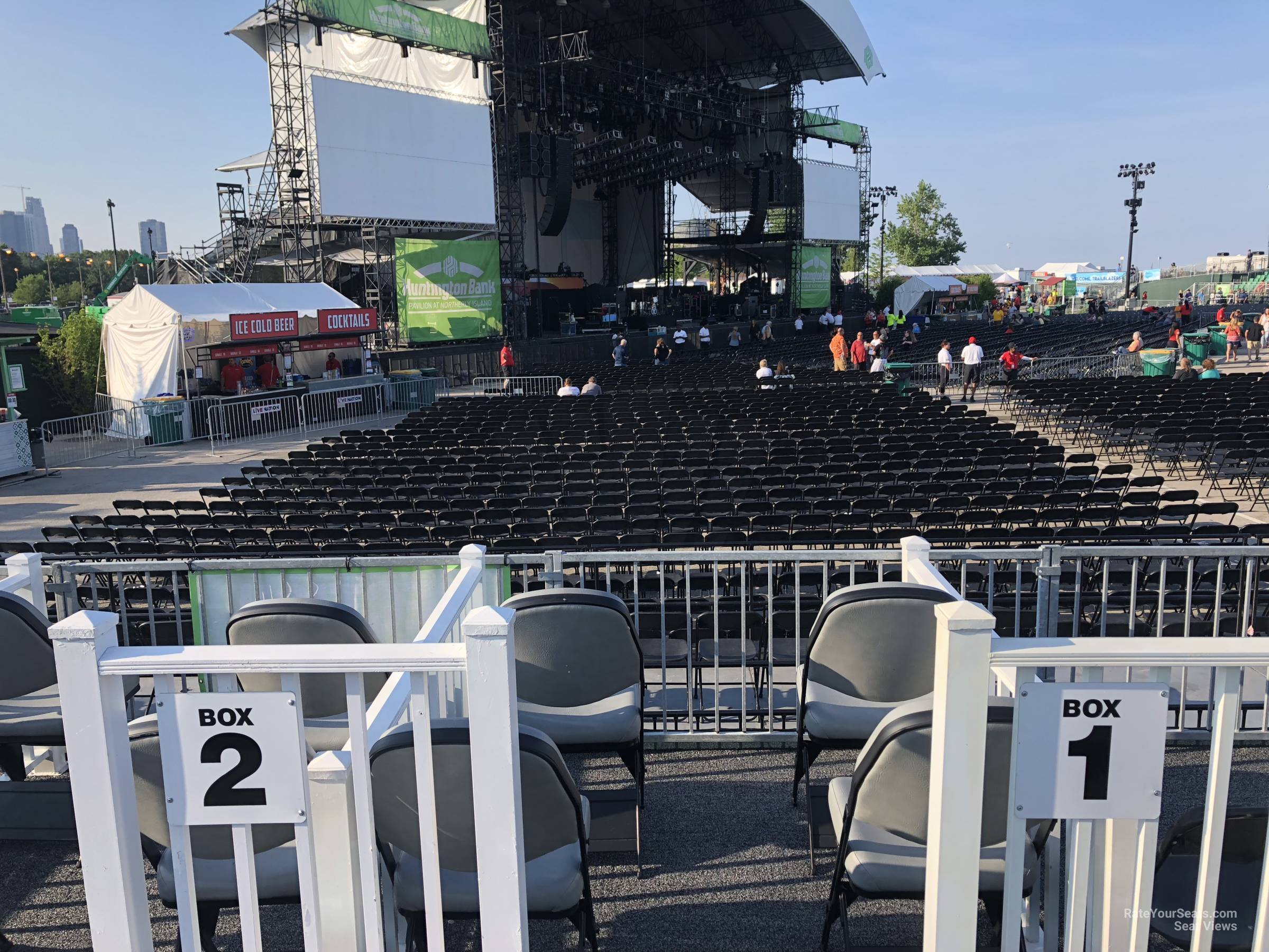 vip box seats seat view  - huntington bank pavilion (at northerly island)